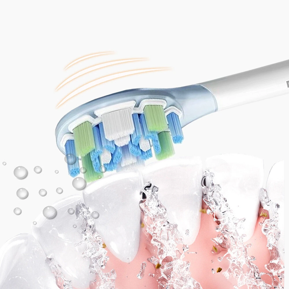 (image for) Original XIAOMI Replacement Shock-absorbing Clean Toothbrush Head MBS308 for XIAOMI Oscillation Electric Toothbrush MES609 & MES610